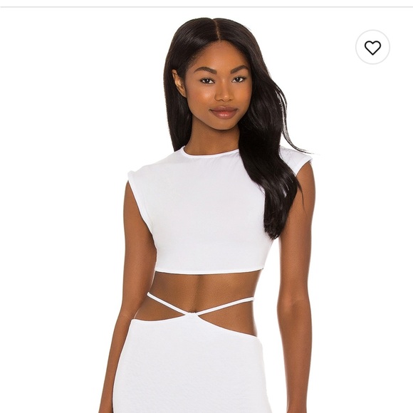 SMALL SIZE ZERO WHITE Indah Hale top and Jessie string pant in WHITE - Picture 5 of 14